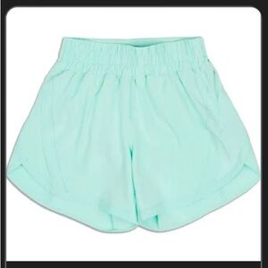 Lululemon “Track That” mid rise shorts